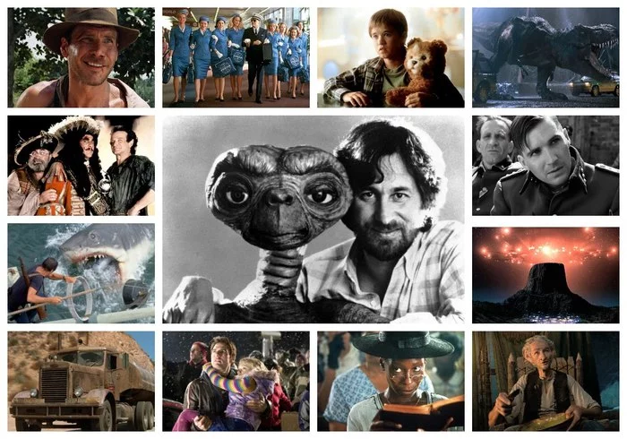 Steven Spielberg surrounded by his creations - Steven Spielberg, Director, Birthday, Hollywood, Fantasy, Adventures, Horror