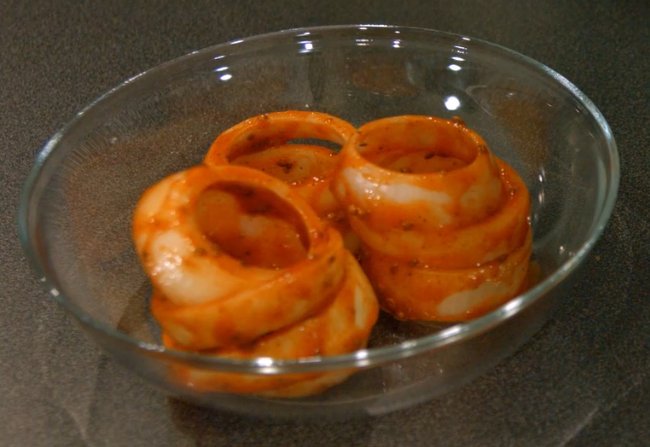 Bacon Wrapped Onion Rings/ Hudalla Rings/ Star Wars Recipe - My, Recipe, Video recipe, Food, Cooking, Star Wars, GIF, Longpost, Onion rings