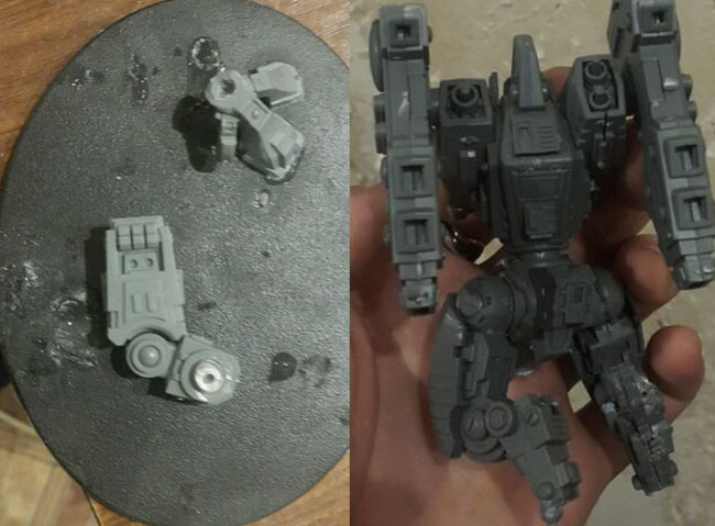 Реанимация XV104 - Моё, Warhammer 40k, Tau, Wh miniatures, Покраска миниатюр, Длиннопост