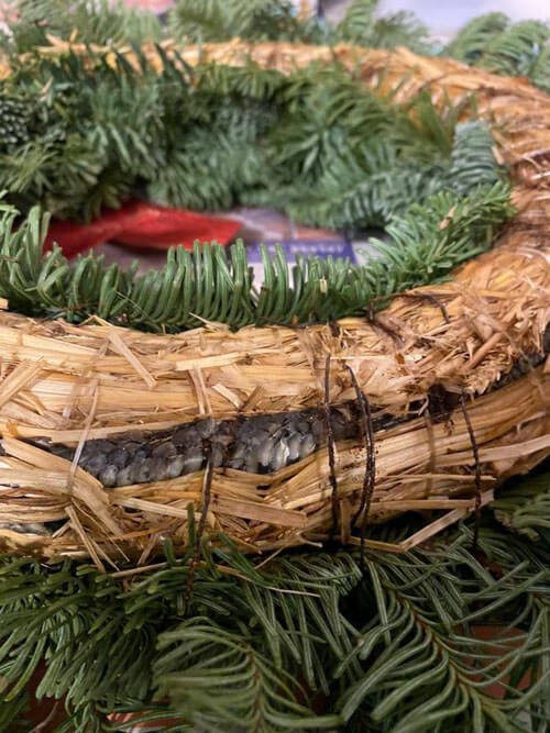 After the disgusting discovery, the couple decided never to buy Christmas wreaths. - Christmas, Disgusting, Accident, Sellers and Buyers, Longpost