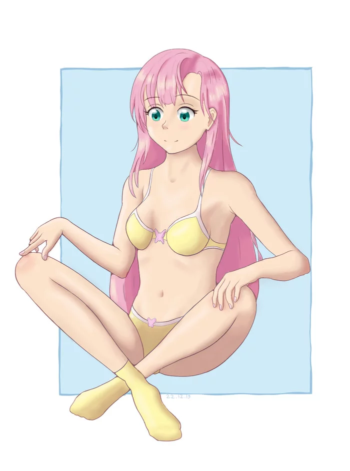 Fluttershy - My, My little pony, Fluttershy, Humanization, MLP Edge