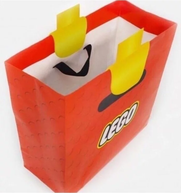 Lego man with Lego bag - Legoland, Сумка, From the network, Longpost, Accordion