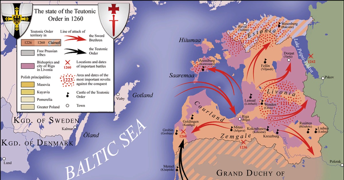 Прибалтика в xiii в. Тевтонский орден карта 13 век. Карта владений Тевтонского ордена. Государство Тевтонского ордена карта. Тевтонский орден в Прибалтике на карте.