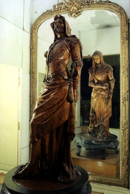 Double statue of Mephistopheles and Margaret - Art, Sculpture