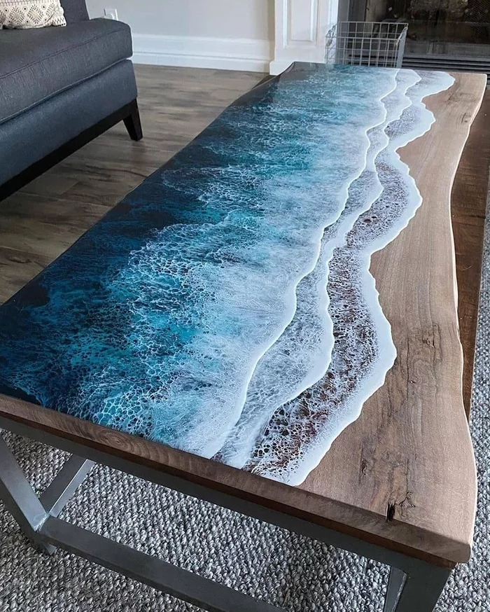 Ocean on the coffee table - Table, Ocean, The photo, Shore
