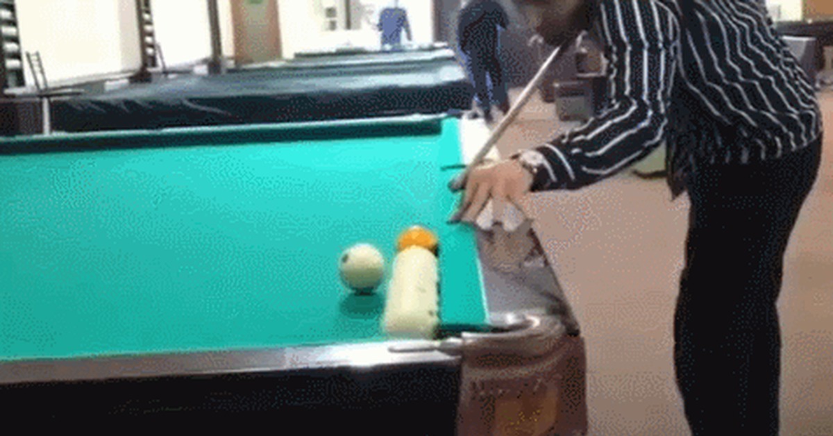 Masterpiece! - Sport, Billiards, Russian billiards, Trickshot, GIF