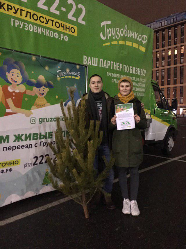 How to get a Christmas tree in St. Petersburg for the New Year - for free? GruzovichkoF! - My, Christmas trees, 2020, Gruzovichkof, Shipping, Presents, Transport company, Longpost