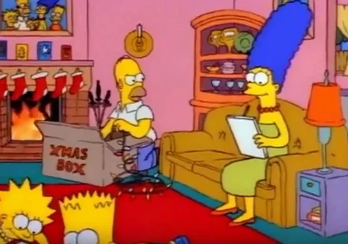 Simpsons for every day [December 26] - The Simpsons, Every day, Presents, GIF