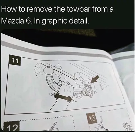 How to remove a tow bar from a Mazda 6. Instructions with illustrations - Hitch, Mazda 6, Instructions