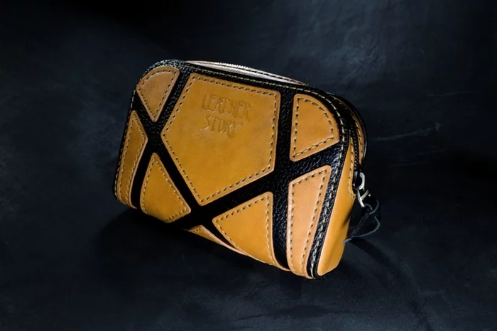 Leather cosmetic bag - My, Leather products, With your own hands, Needlework without process, Longpost