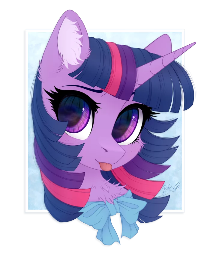 Твайка с бантиком - My Little Pony, PonyArt, Twilight sparkle, Vird-Gi