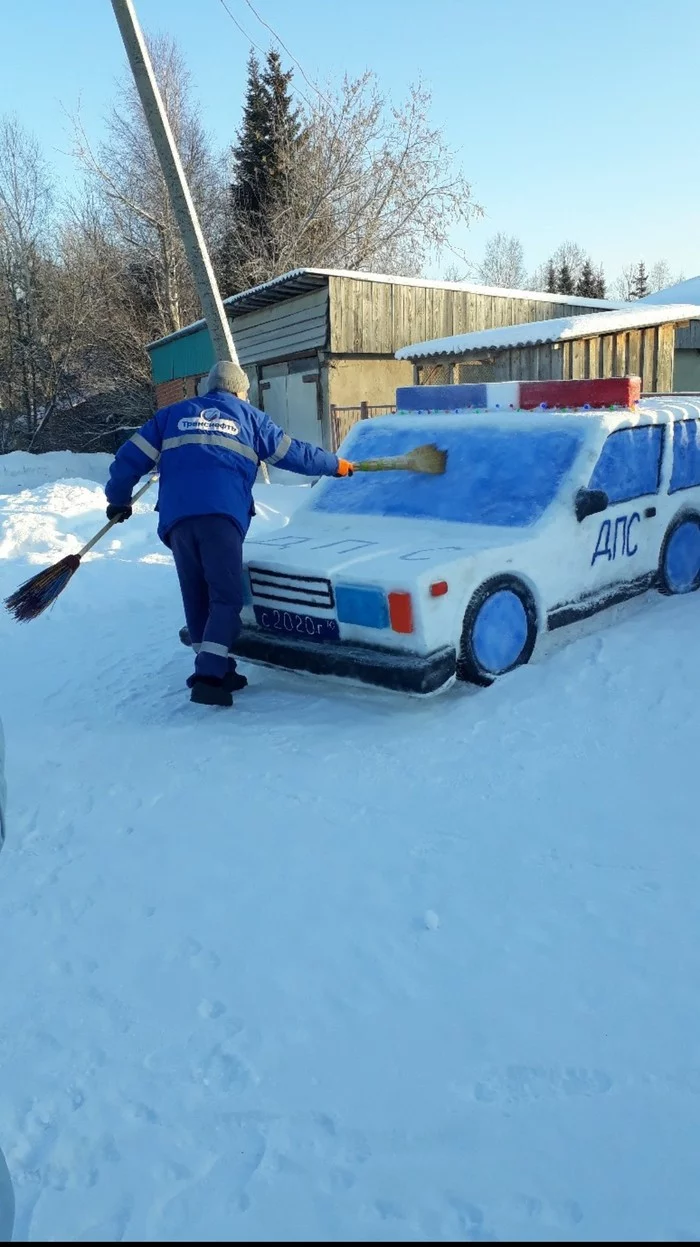 Parabel, Tomsk region, Happy New Year! - snowman, Positive, Siberia, Longpost