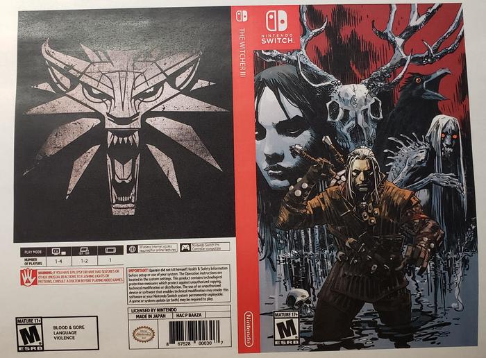 The used copy of The Witcher 3 I bought didn't have a cover, so I printed my own - Art, Drawing, Witcher, Computer games, Cover, The Witcher 3: Wild Hunt