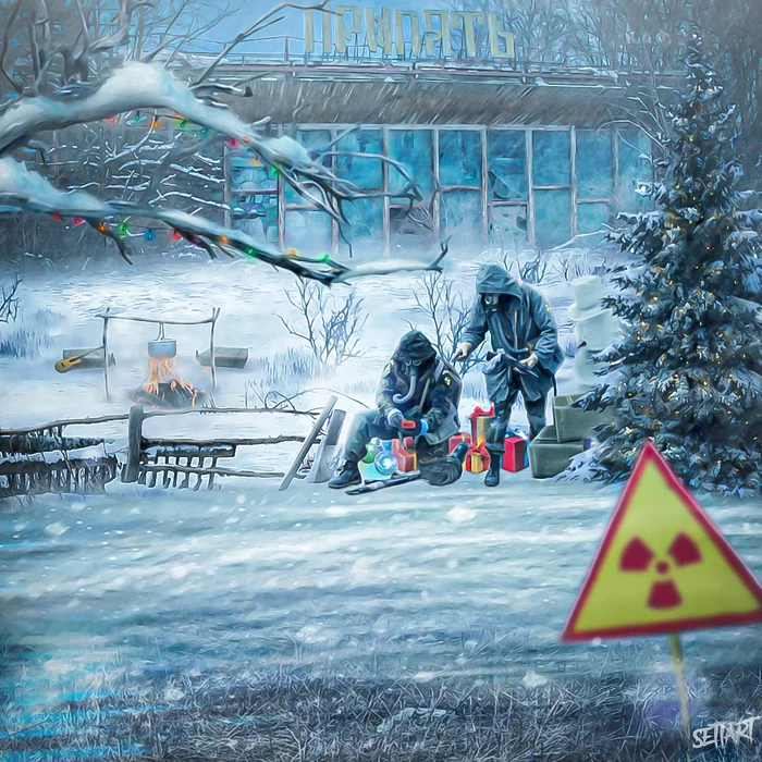 Stalker New Year - My, Stalker, Stalker 2: Heart of Chernobyl, Art