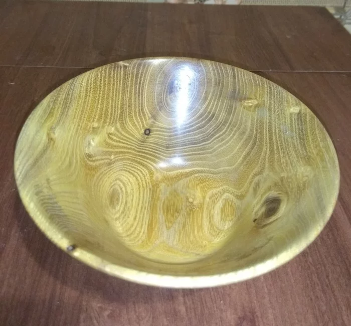 Acacia candy bowl - My, Needlework without process, Woodworking, Turning machine, Longpost