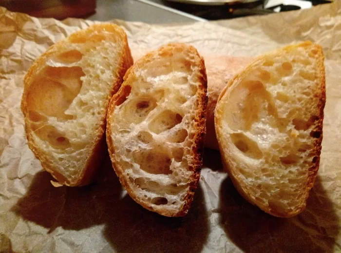 Ciabatta al latte - My, Bread, Cooking, Longpost