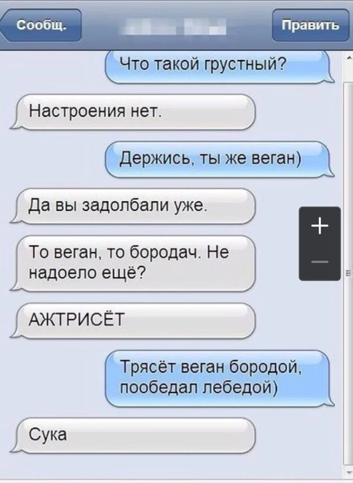Забавные веганы - Веганы, Переписка