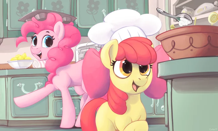 Cupcakes - My little pony, PonyArt, Pinkie pie, Applebloom, Dimfann, MLP season 1