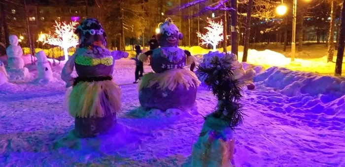 New Year's crap - My, Kripota, snowman, New Year, Longpost