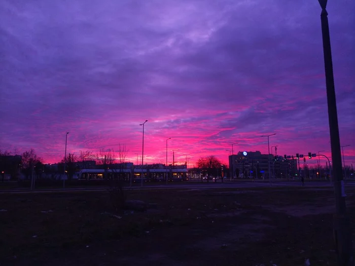 Sunset - My, Sunset, Evening, Poland, Bydgoszcz, The photo