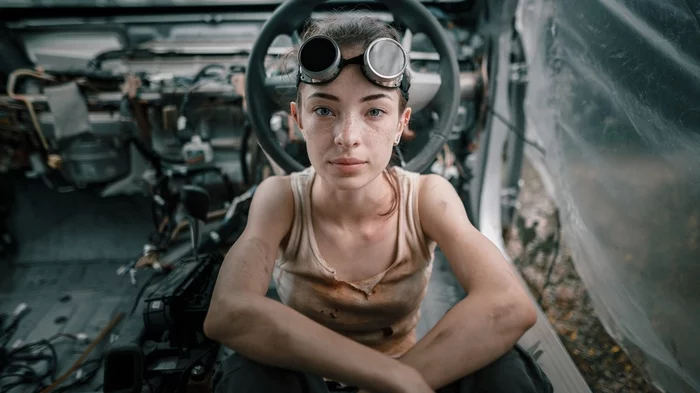 Гаечка Фотограф, Модели, Фотосессия, Девушки, Слесарь, Механик, Gadget Hackwrench, Работа, Длиннопост