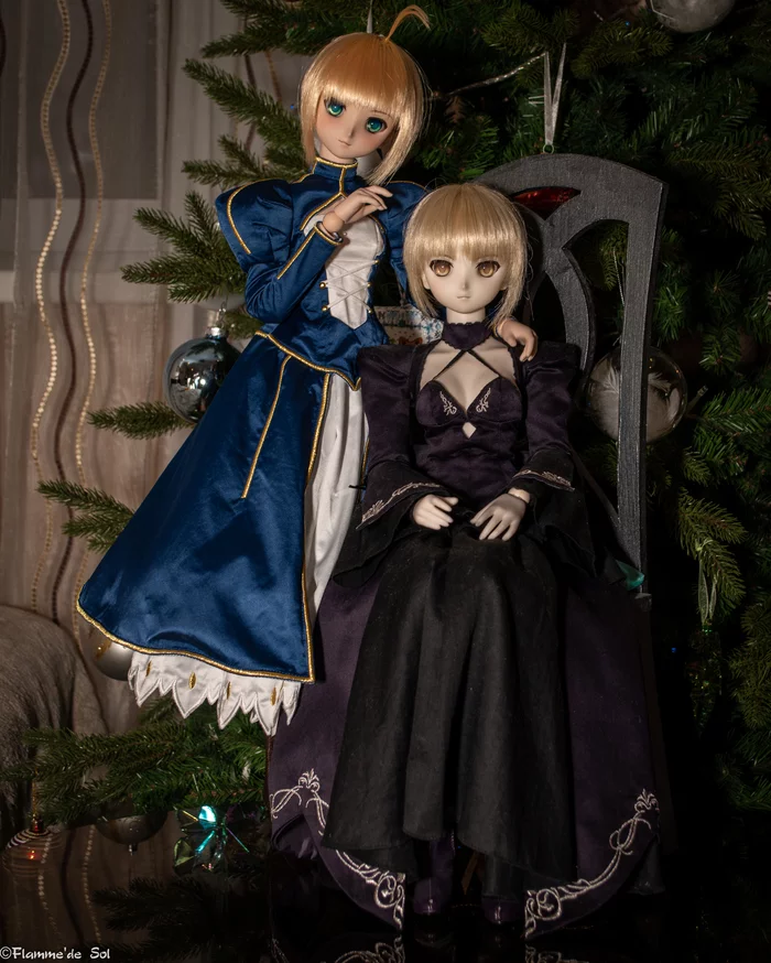 DollfieDream - с Новым Годом! - Моё, Dollfiedream, Шарнирная кукла, Фотография, Хобби, Saber, Saber Alter, Fate