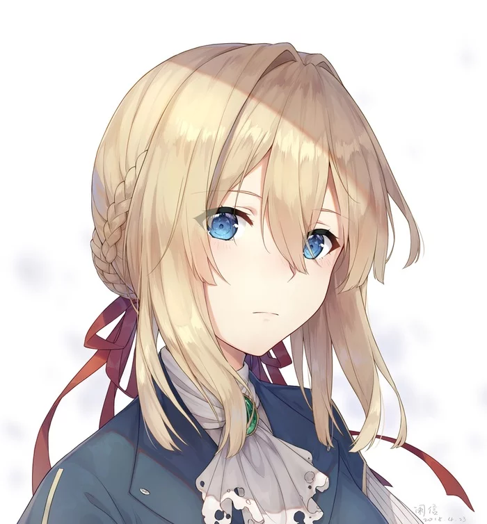 Violet Evergarden - Anime art, Violet Evergarden, Longpost, Anime