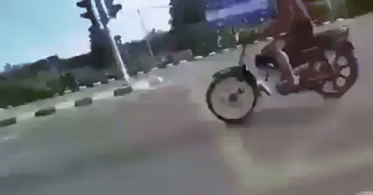On one wheel - Moto, Trick, Bike, Fail, Колесо, GIF