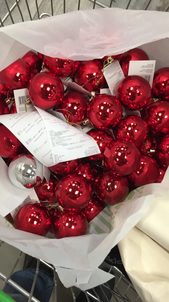 Christmas tree made of balls - My, My, New Year, New Year, Christmas tree, Longpost, Longpost