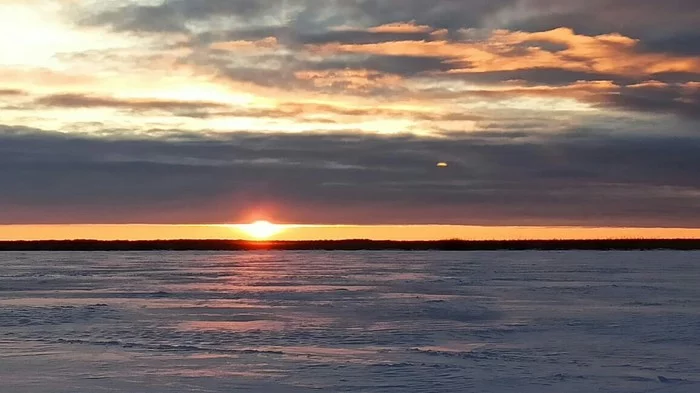 First sunset of January - My, The nature of Russia, Trans-Urals