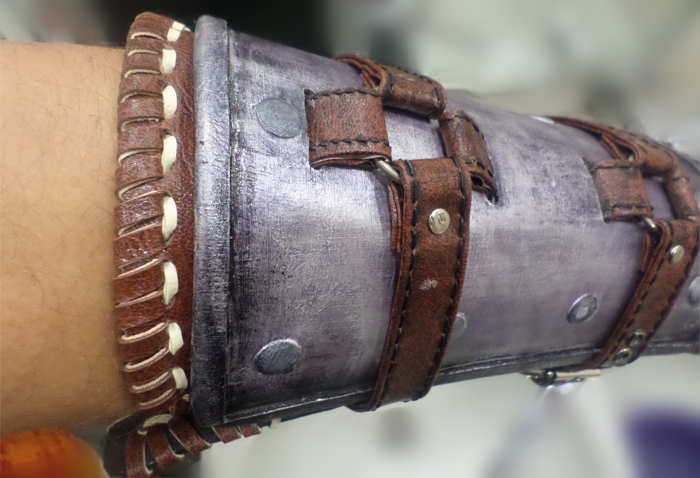 Witcher Bracers of the Bear School (part 4, final) - My, Bracers, Armor, With your own hands, Needlework with process, Witcher, Cosplay, Longpost