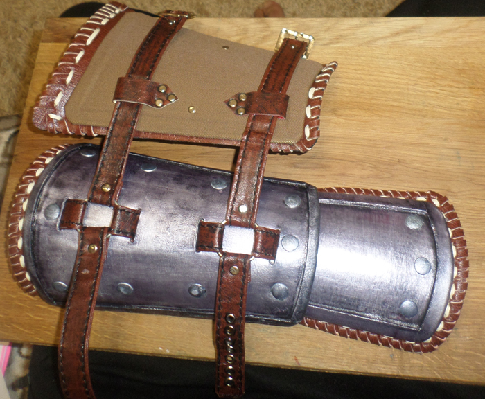 Witcher Bracers of the Bear School (part 4, final) - My, Bracers, Armor, With your own hands, Needlework with process, Witcher, Cosplay, Longpost