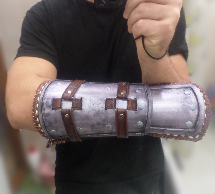 Witcher Bracers of the Bear School (part 4, final) - My, Bracers, Armor, With your own hands, Needlework with process, Witcher, Cosplay, Longpost