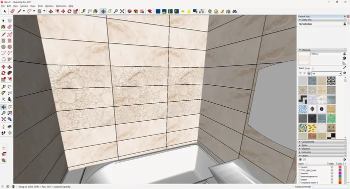 Who lays out the tiles? - My, Repair, Interior Design, Software, Ceramic tile, Video, Longpost