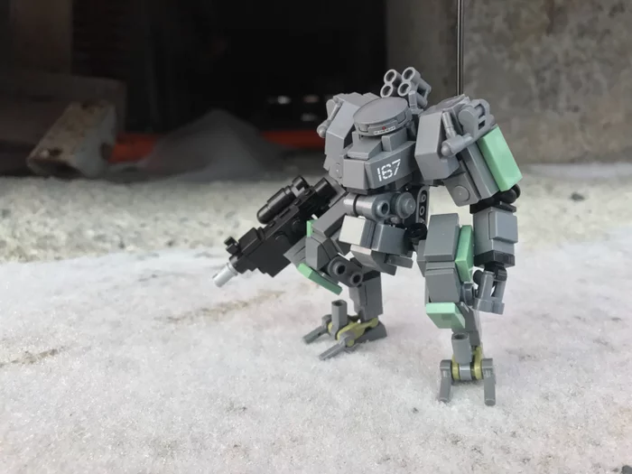 MBTM-4/m-5MainBattleTankMech-4Modification-5 - Моё, LEGO, Робот, Фантастика, Фигурки