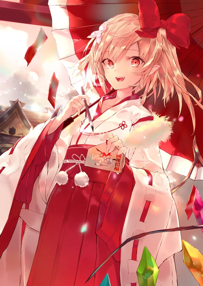 Flandre Scarlet - Touhou, Anime art, Anime, Flandre scarlet, Remilia scarlet, Sakusyo