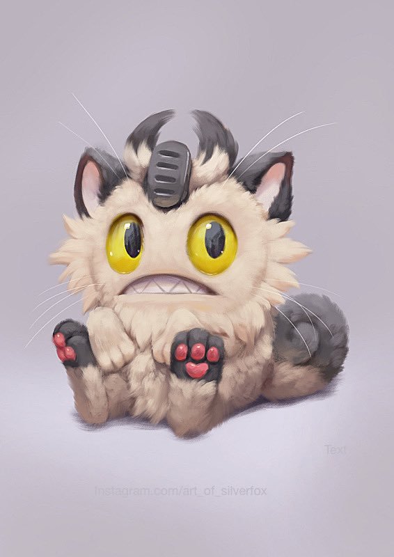 Galarian Meowth Silverfox5213, , , Pokemon Sword and Shield, , 