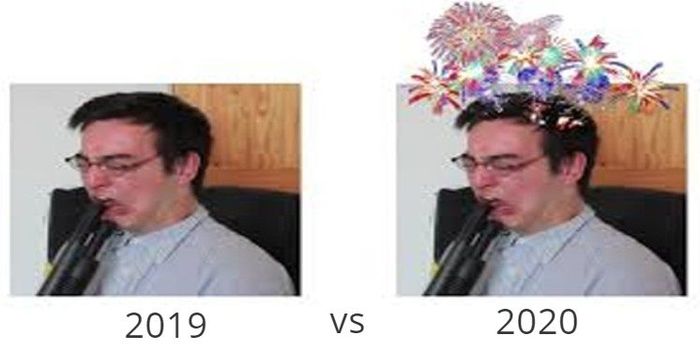 A lot has changed in a year, except for my mood - New Year, Humor, 2020