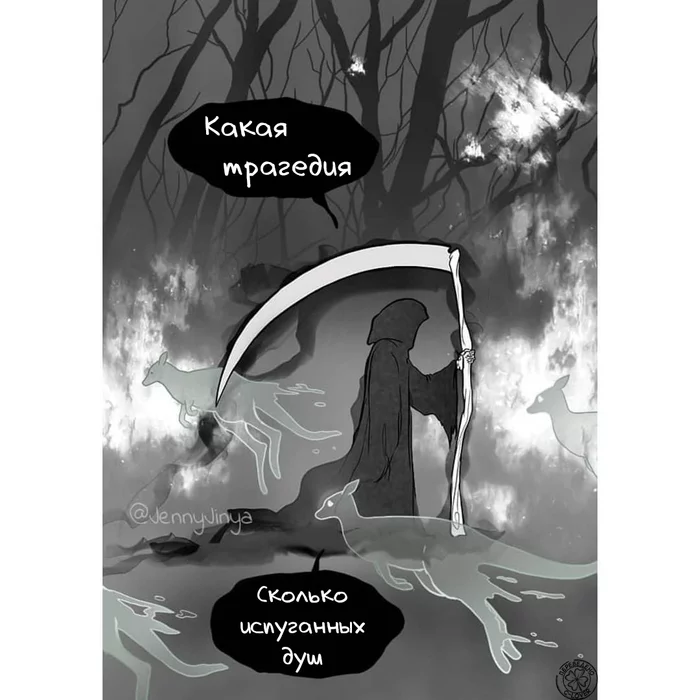 Fires - Comics, Translation, Translated by myself, Australia, Koala, Death, JennyJinya, Longpost