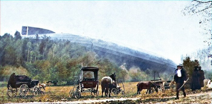 ��� ��������� ��������� Zeppelin L49, ������� �� ����� ������ ������� ����� � ������-��-���, �������. 20 ������� 1917 �