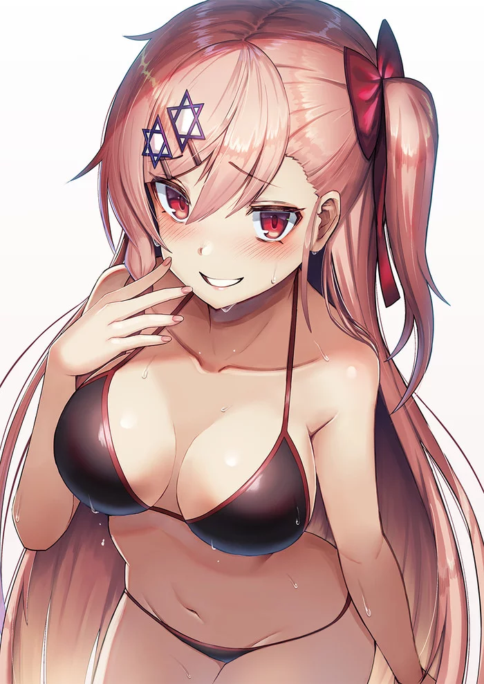 Negev - NSFW, Anime, Anime art, Girls frontline, Negev, Longpost