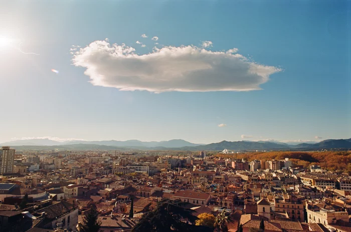 Cloud over Girona - My, Girona, Catalonia, Spain, Clouds, The photo