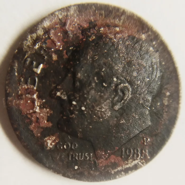 A coin with strangeness, help us appreciate and understand - My, Numismatics, Coin, Collection, Question, Interesting, Find, Interesting to know, Longpost