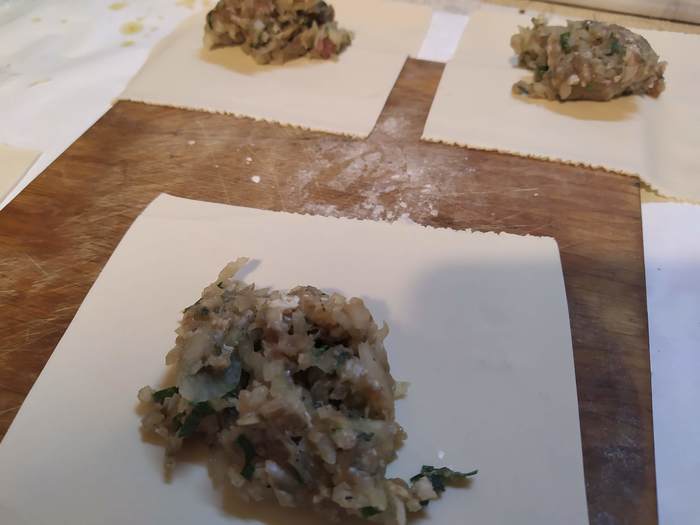 How I made 40 manti. My interpretation - My, Manty, Dough, Longpost, Food, Recipe, Cooking