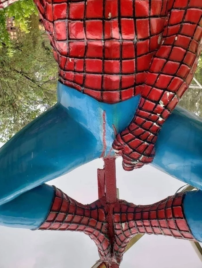 Rebel - Spiderman, For subscribers, Upside down, Playground, Longpost