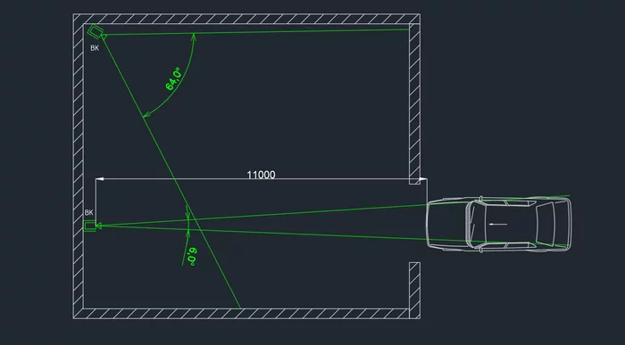 Блок видеокамеры с настраиваемым углом обзора для Autocad - Моё, Проектирование, Autocad