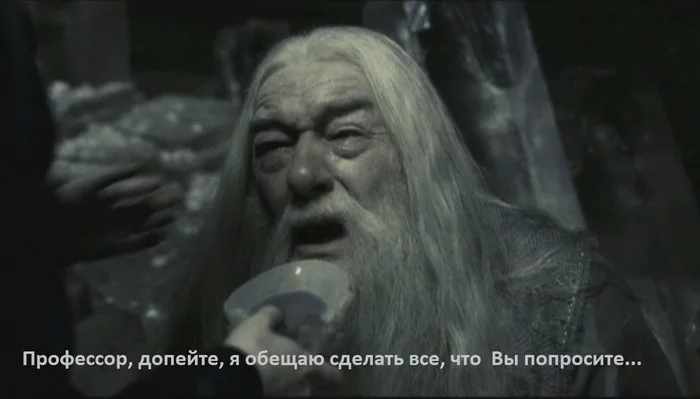 When you're trying to get a three-year-old to finish his soup... - Children, Albus Dumbledore, Harry Potter