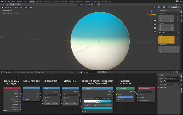 Skybox для Unity в Blender 2.8 EEVEE - Моё, Gamedev, Unity, Blender, Туториал, Длиннопост