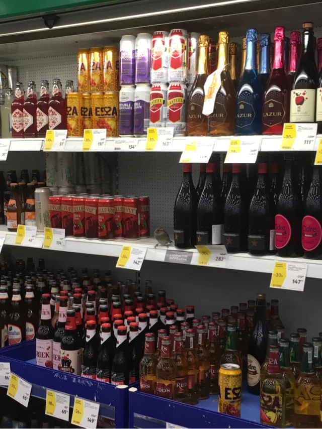 When you can't choose for a long time... - My, OK, Supermarket, Alcohol, Birds, Longpost