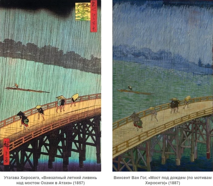 Van Gogh could not - My, Treatment, Photoshop, van Gogh, Japan, Ukiyo-e, Color correction, GIF, Longpost